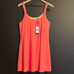 NWT Large Cabana Life Coral Sport Tank Dress